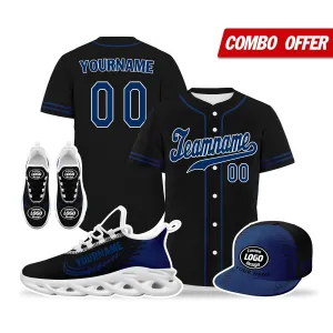 Unique Gift,Custom Black Jersey MaxSoul Shoes and Hat Combo Offer Personalized ZH-bd0b00e0-bd