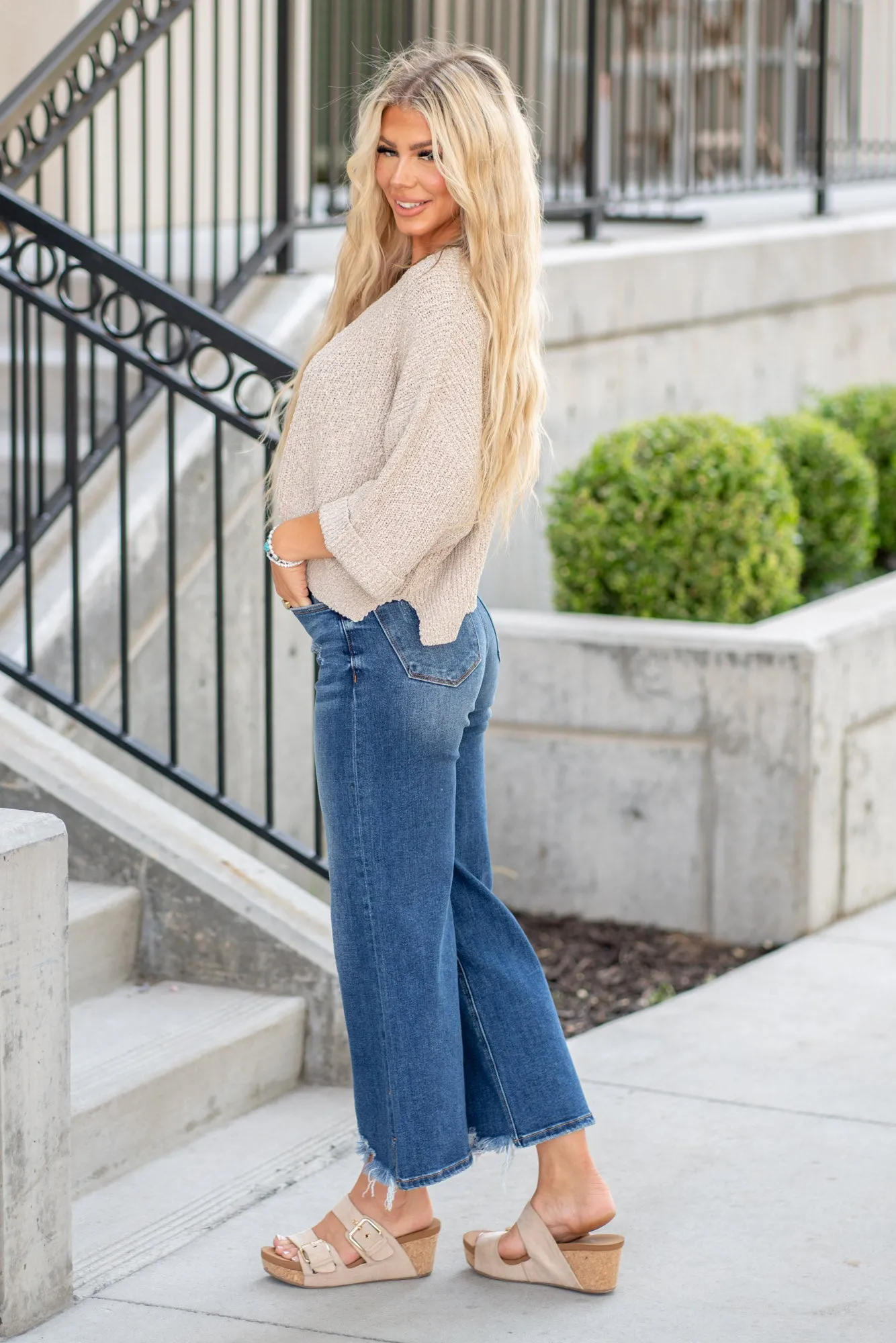Urban Edge High Rise Crop Wide Leg