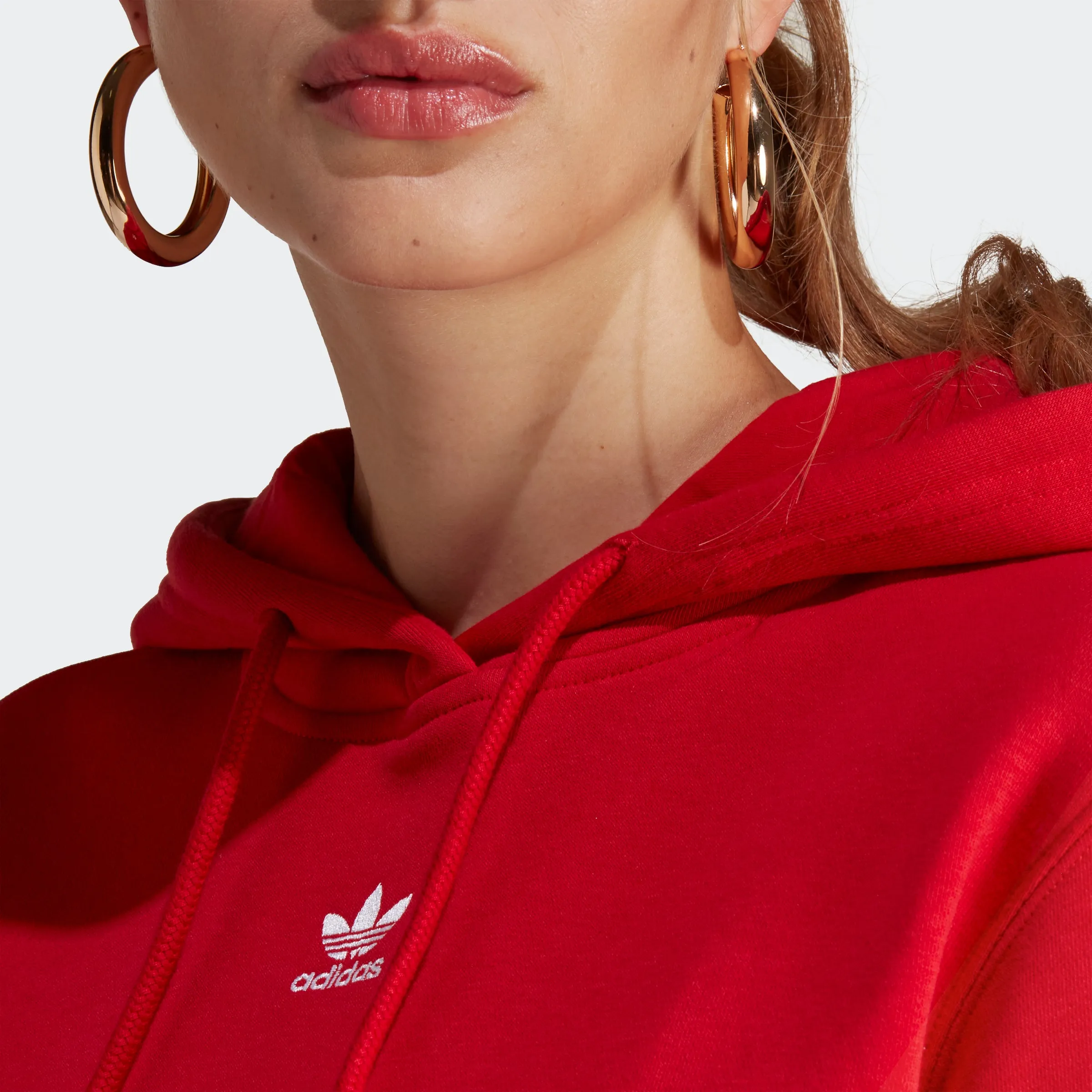 Women's adidas Originals Adicolor Essentials Fleece Hoodie Scarlet