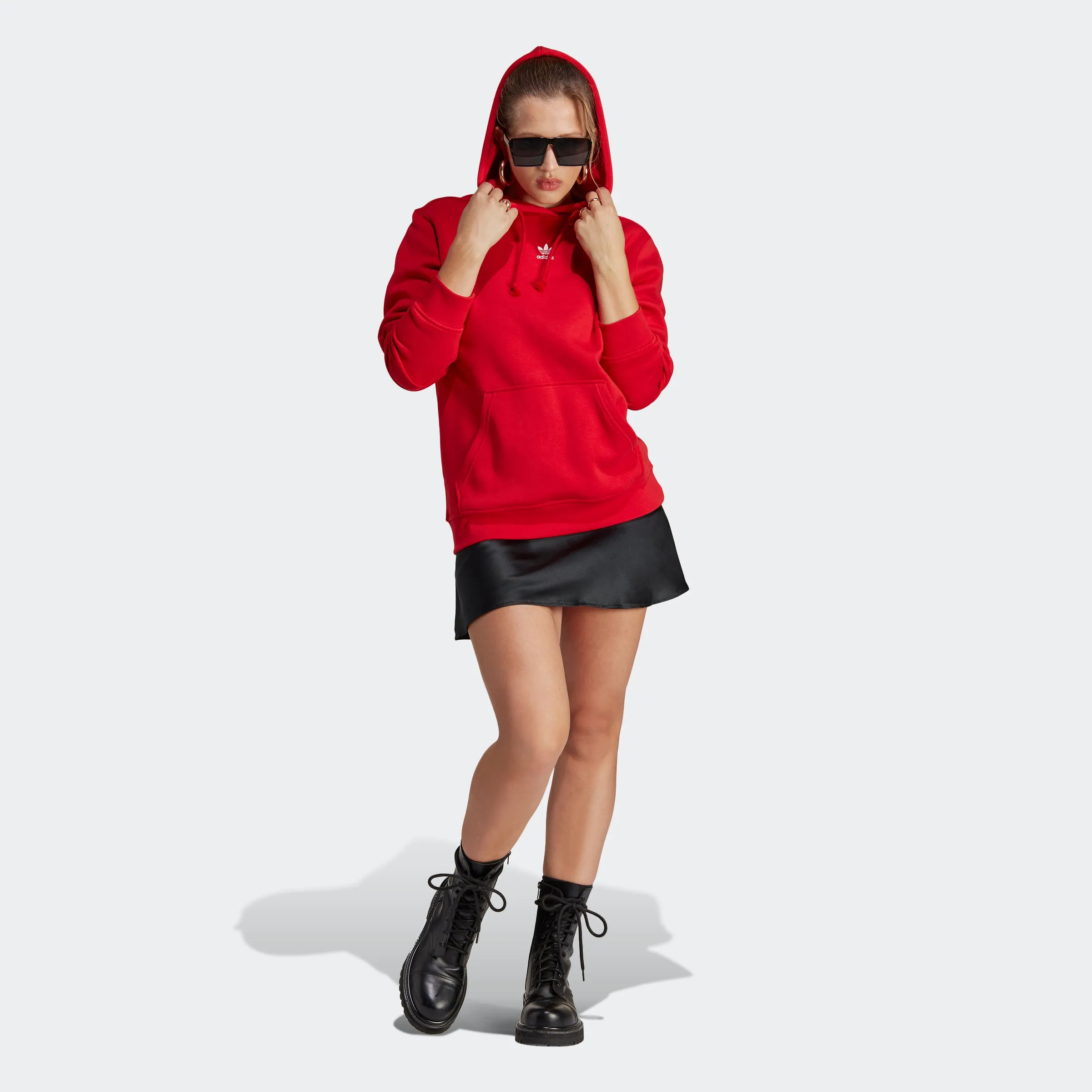 Women's adidas Originals Adicolor Essentials Fleece Hoodie Scarlet