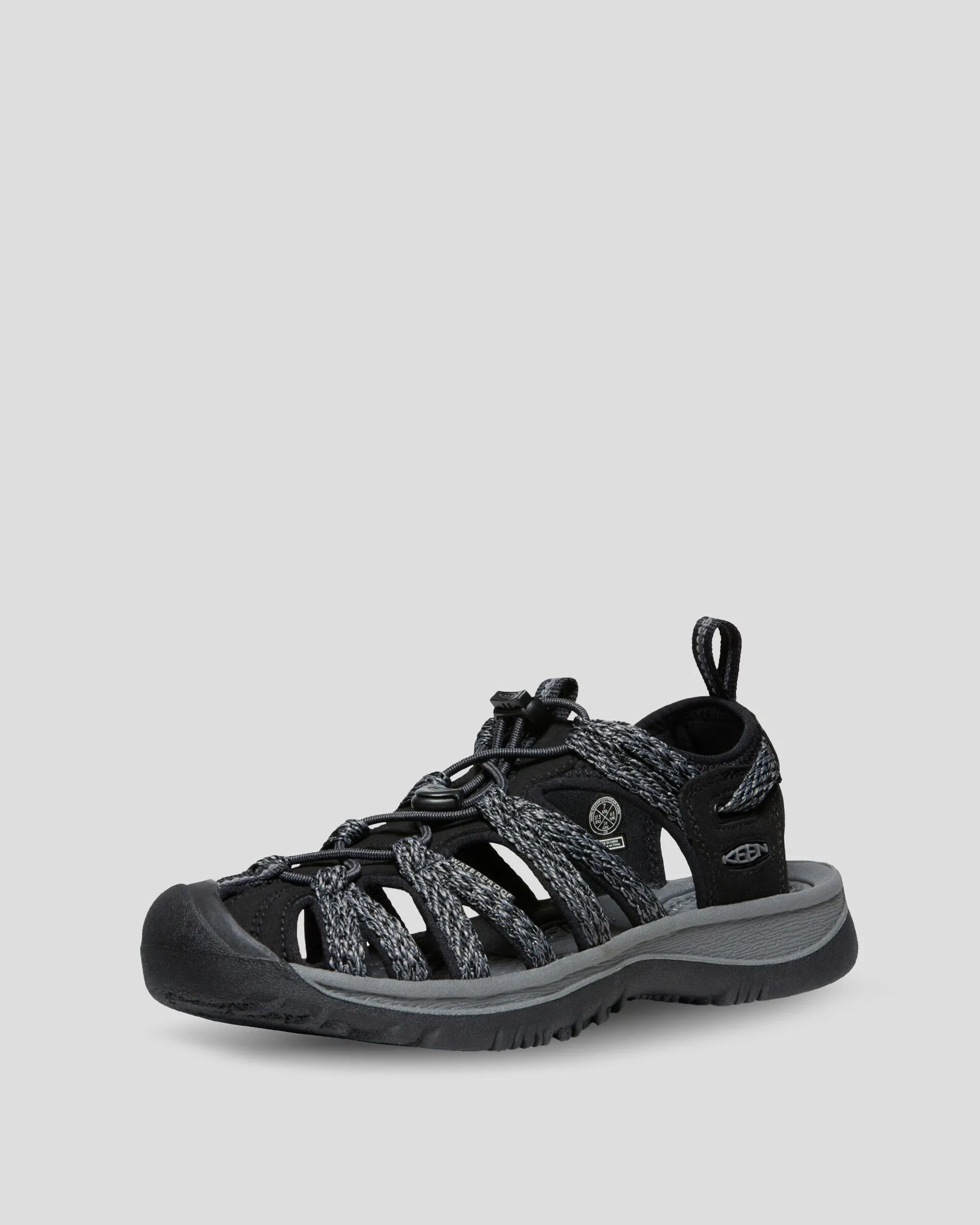 Women's Keen Whisper Sandals - Black/Steel Grey