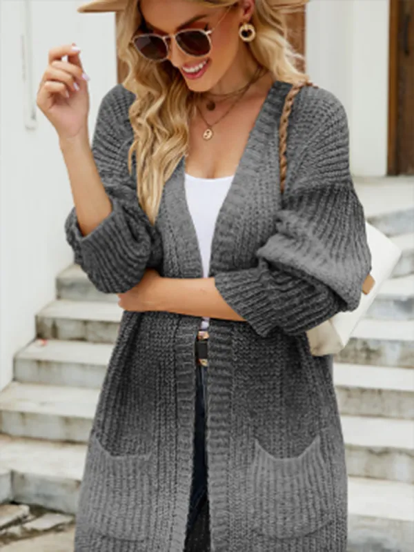 Womens Ombre Knit Drape Cardigan SIZE S-XL