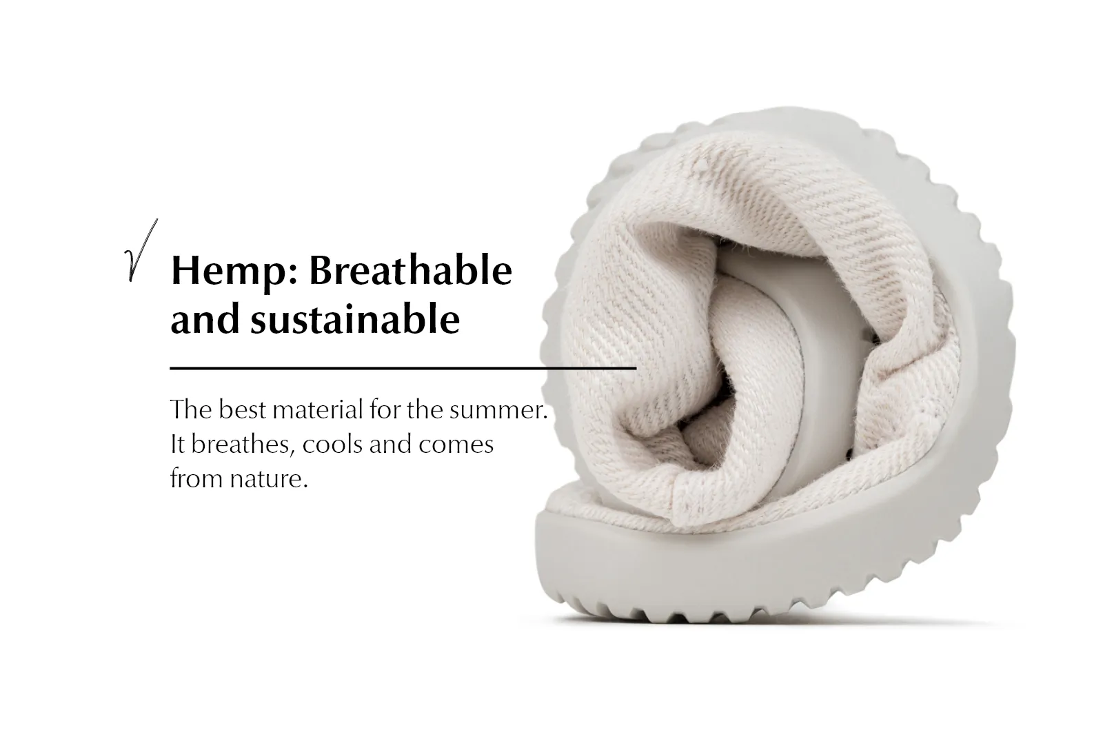 Women's Vida Hemp Comfort white sneakers